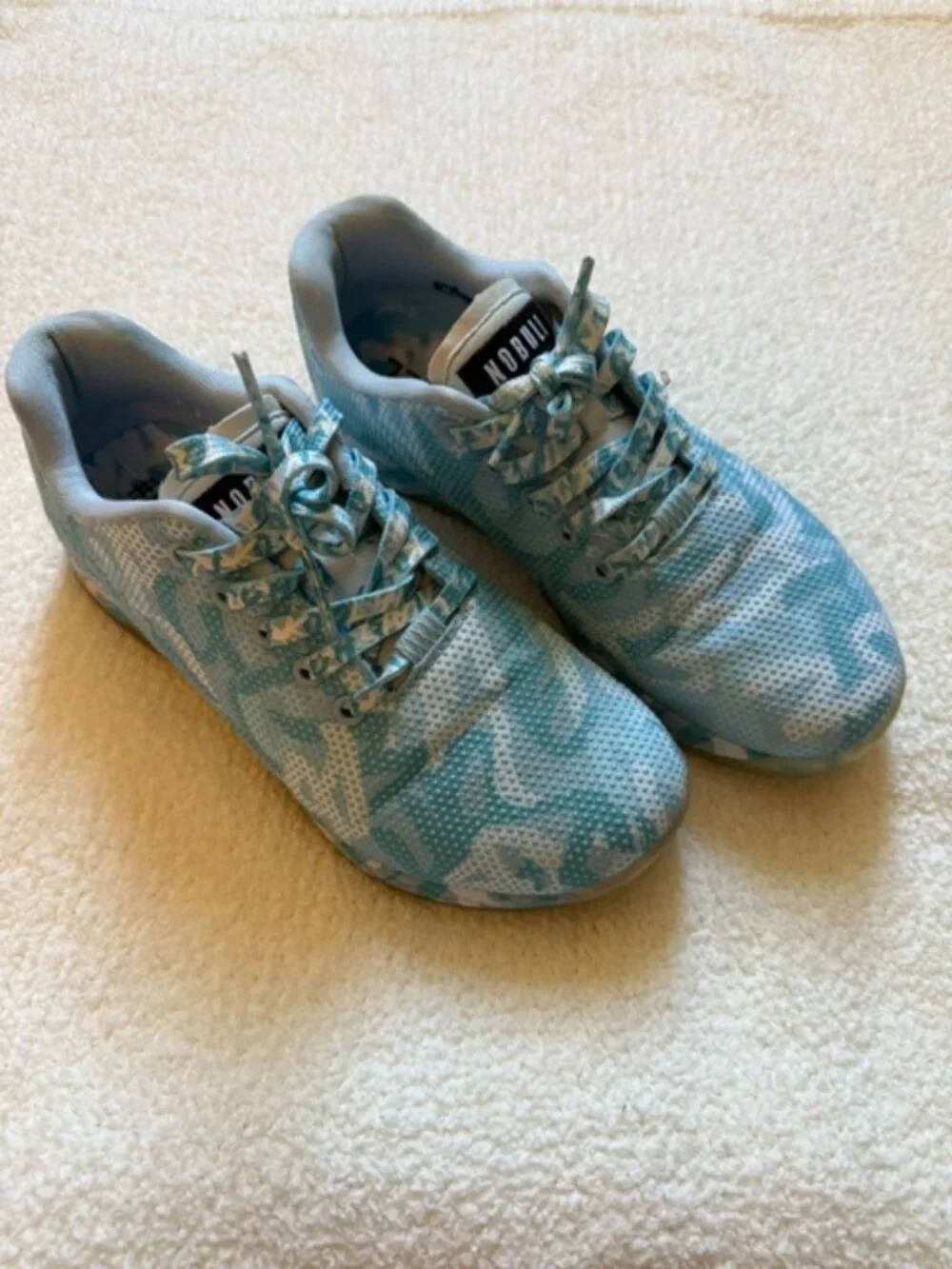 NOBULL Blue Camo Training Sneakers - size 8.5
